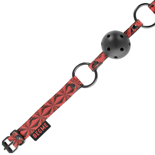 BEGME RED EDITION - GAG  IN PELLE VEGANA