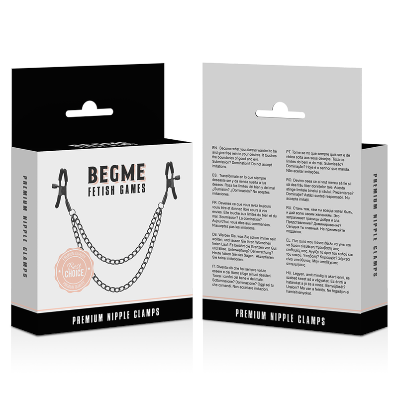 BEGME - RED EDITION MORSETTI PER CAPEZZOLI CON CATENA