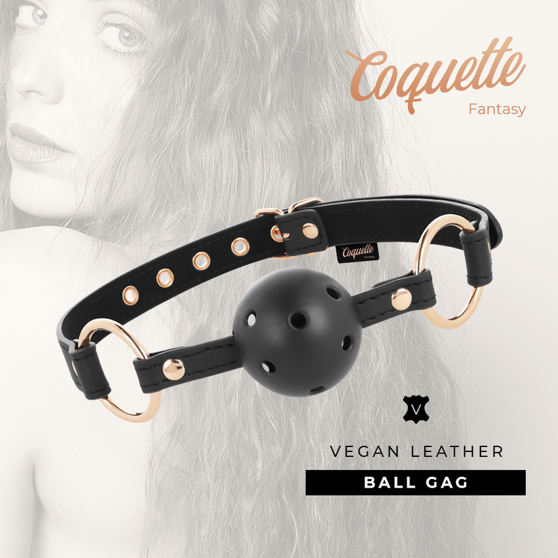BALL-GAG FORATO REGOLABILE, RESPIRABILE, SICURO PER BDSM