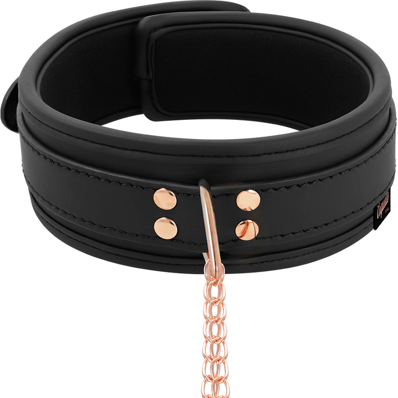 COQUETTE CHIC DESIRE - COLLARE CON FODERA IN NEOPRENE CON MORSETTI PER CAPEZZOLI