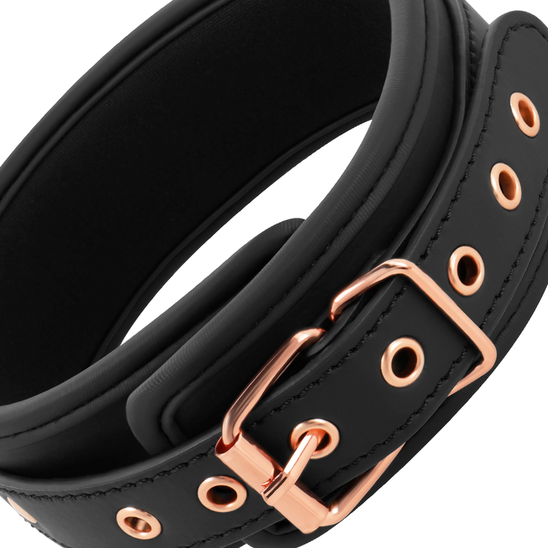 COLLARE NEOPRENE CON CATENA METALLO, GUINZAGLIO REGOLABILE, NICHEL FREE
