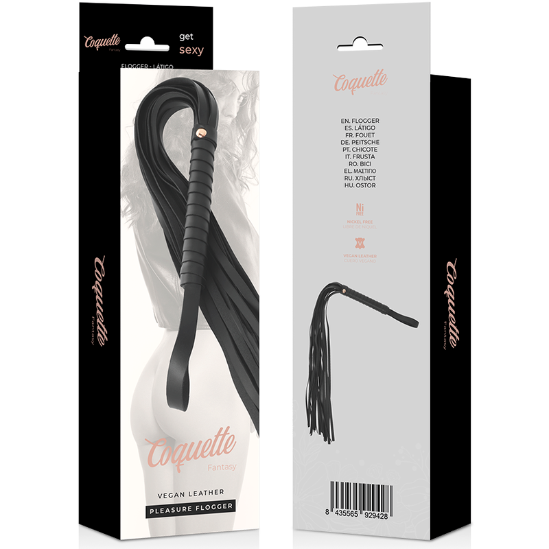 FLOGGER IN PELLE VEGANA, DESIGN FANTASY, IMPUGNATURA ERGONOMICA