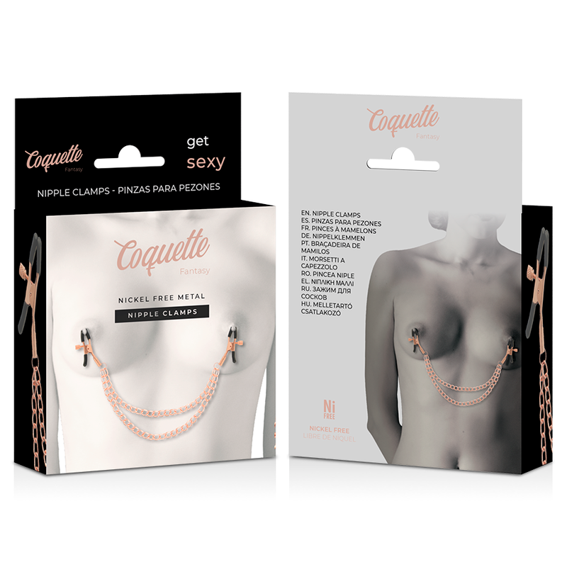COQUETTE CHIC DESIRE - FANTASY MORSETTI  PER CAPEZZOLI IN METALLO CON CATENA