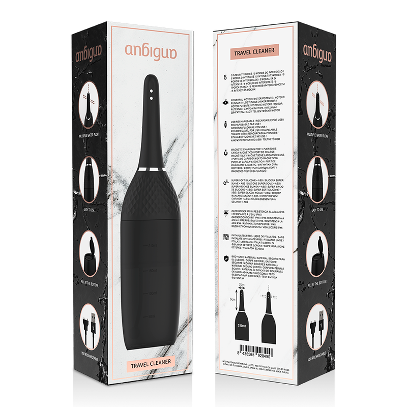 ANBIGUO - ULTIMATE AUTOMATIC ANAL CLEANER DOCCIA ANALE AUTOMATICA 5 INTENSITÀ