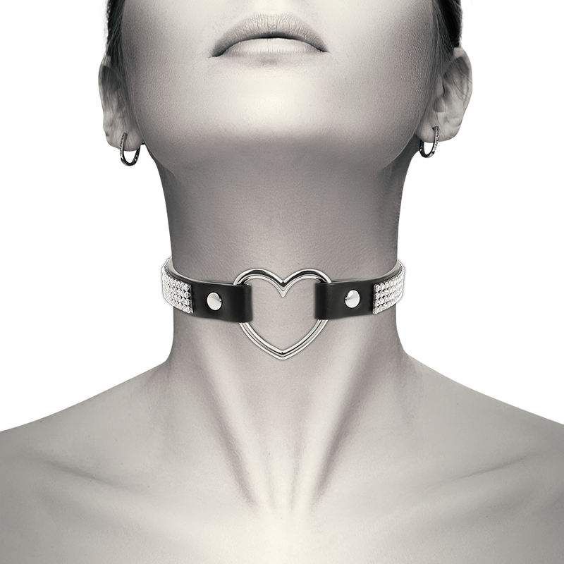 COQUETTE CHIC DESIRE - CHOKER IN PELLE VEGANA CON CUORE