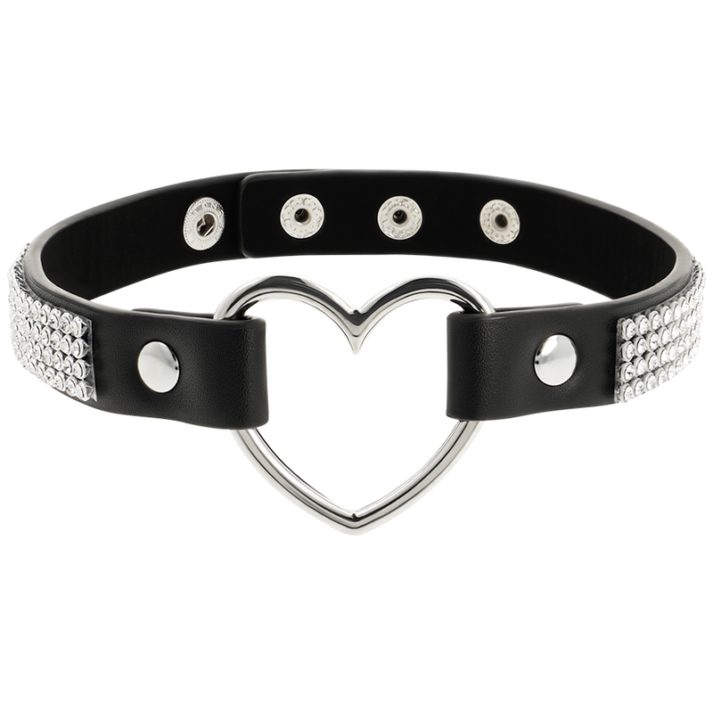 COQUETTE CHIC DESIRE - CHOKER IN PELLE VEGANA CON CUORE