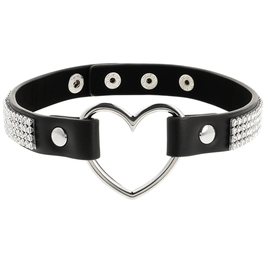 COQUETTE CHIC DESIRE - CHOKER IN PELLE VEGANA CON CUORE