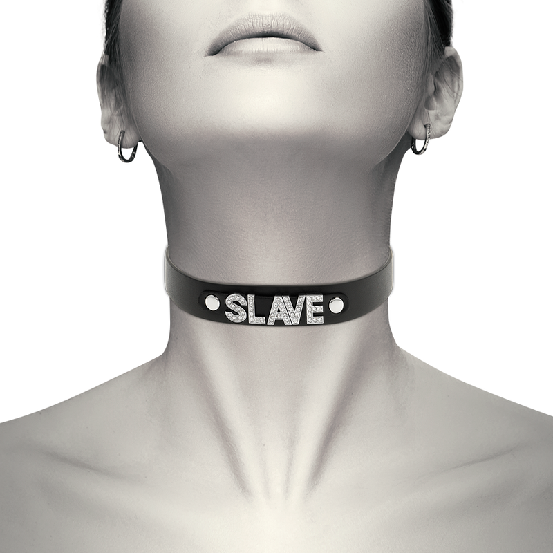 COQUETTE CHIC DESIRE - CHOKER SLAVE  IN PELLE VEGANA