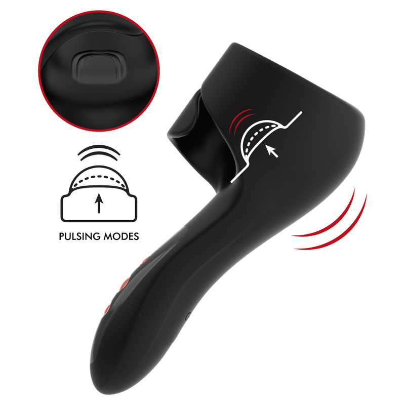 JAMYJOB - PULSAR WAND MASTURBATORE CON  VIBRAZIONE E PULSAZIONE