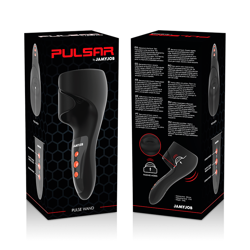 JAMYJOB - PULSAR WAND MASTURBATORE CON  VIBRAZIONE E PULSAZIONE