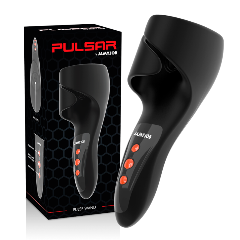 JAMYJOB - PULSAR WAND MASTURBATORE CON  VIBRAZIONE E PULSAZIONE 