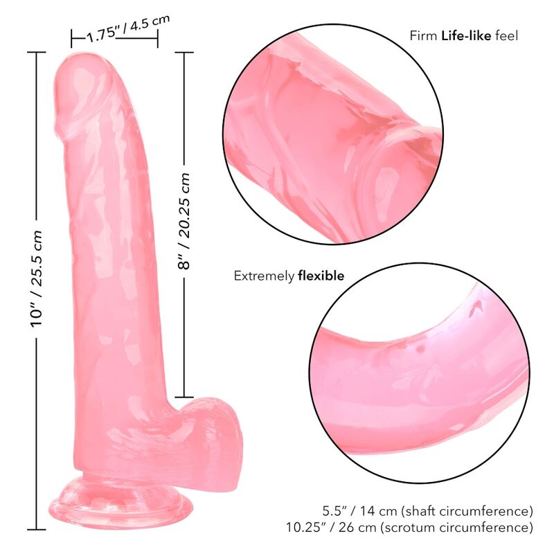 DILDO REALISTICO QUEEN SIZE 20,3 CM ROSA