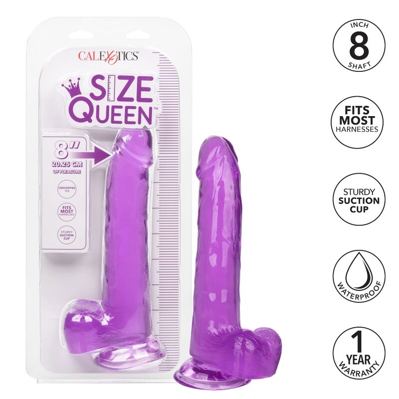 DILDO REALISTICO QUEEN SIZE 20,3 CM VIOLA