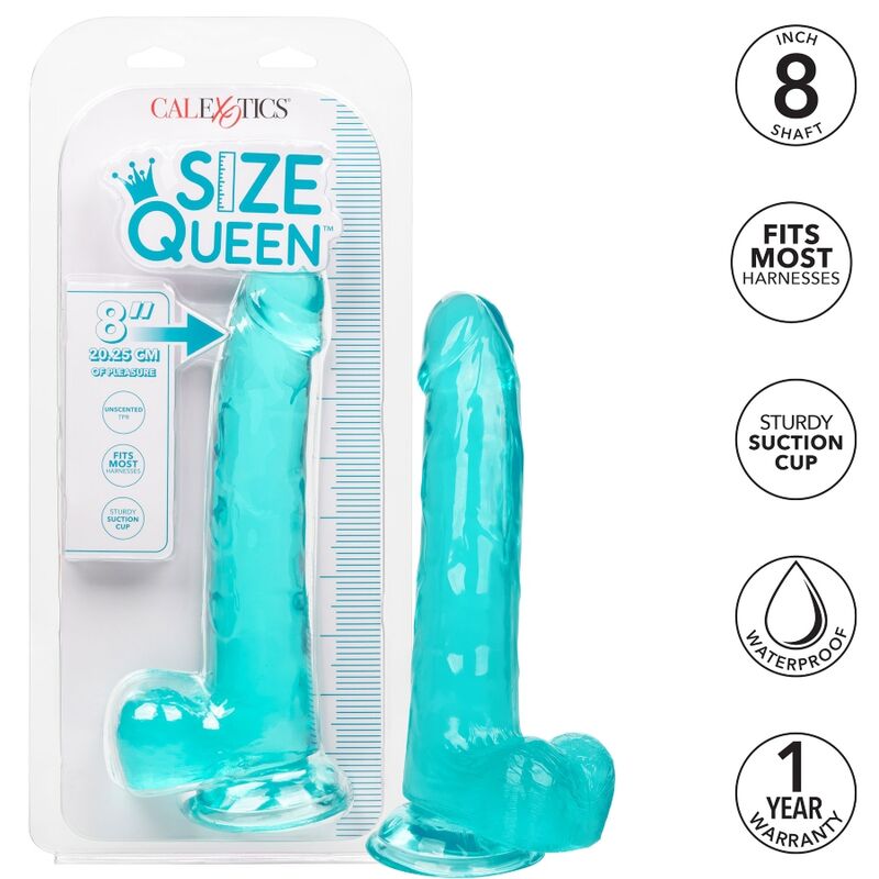 CALEXOTICS - DILDO QUEEN SIZE  20,3 CM BLU
