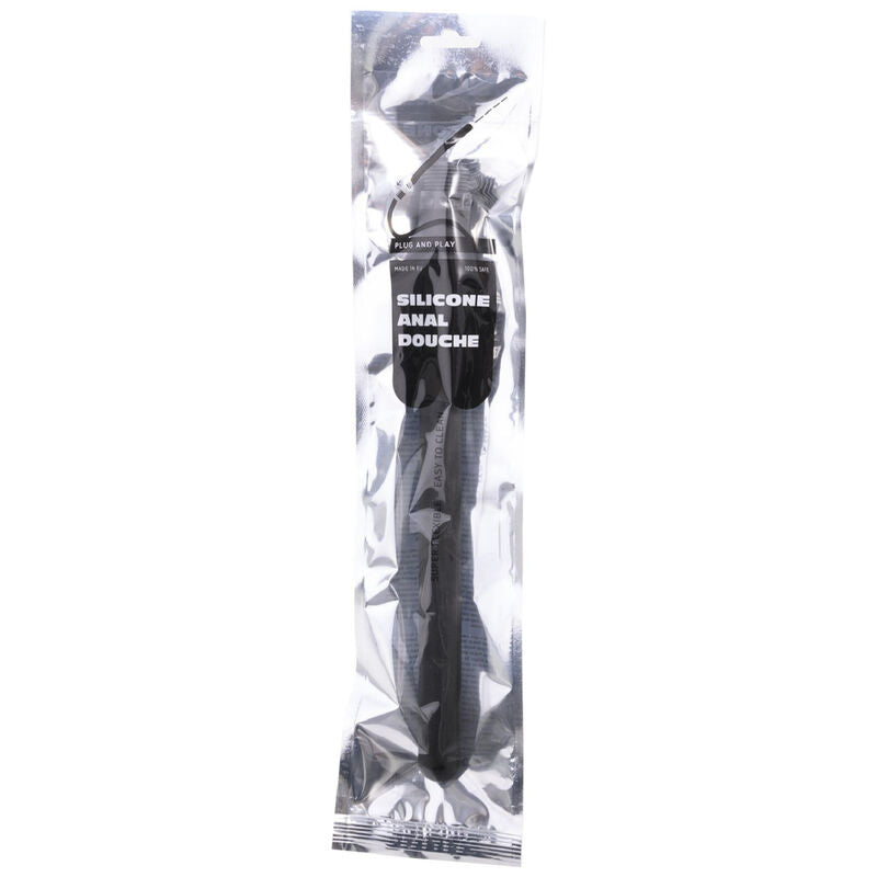 ALL BLACK - DOCCIA ANALE SILICONE SISTEMA STOPPER 27 CM