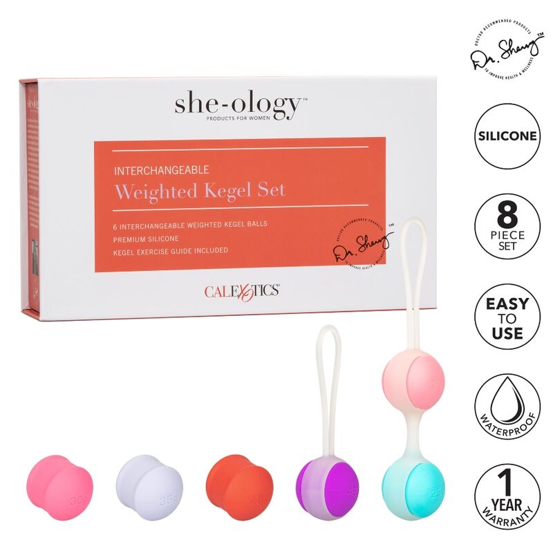 CALEXOTICS - SHE-OLOGY SET  PALLINE DI KEGEL INTERCAMBIABILI