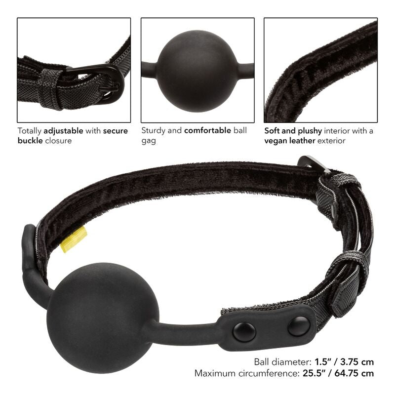 BALL-GAG IN SILICONE, CINTURINO REGOLABILE, COMFORT E CONTROLLO