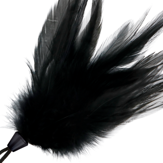 DARKNESS - PIUMA STIMOLANTE NERA 17 CM