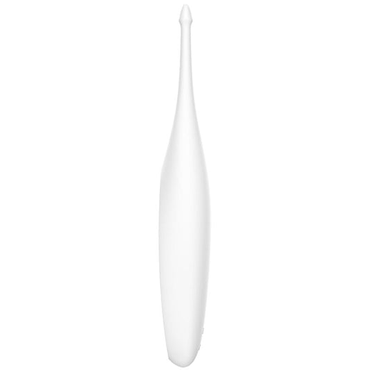 SATISFYER - TWIRLING FUN VIBRATORE CON PUNTA  CLITORIDE ROTANTE BIANCO