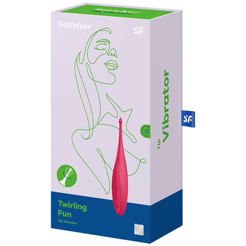 SATISFYER - TWIRLING JOY VIBRATORE CON PUNTA PER CLITORIDE  ROSSO