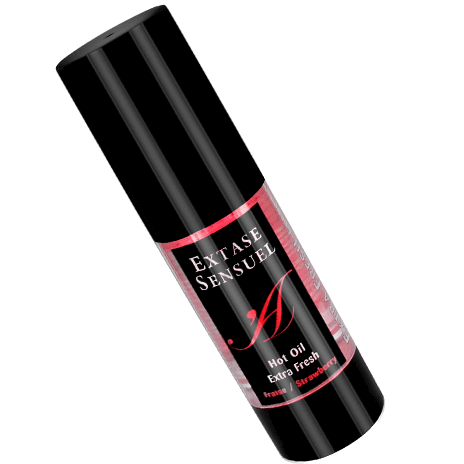 EXTASE SENSUAL - OLIO STIMOLANTE EFFETTO CALORE ALLA FRAGOLA FORMATO DA VIAGGIO 35 ML