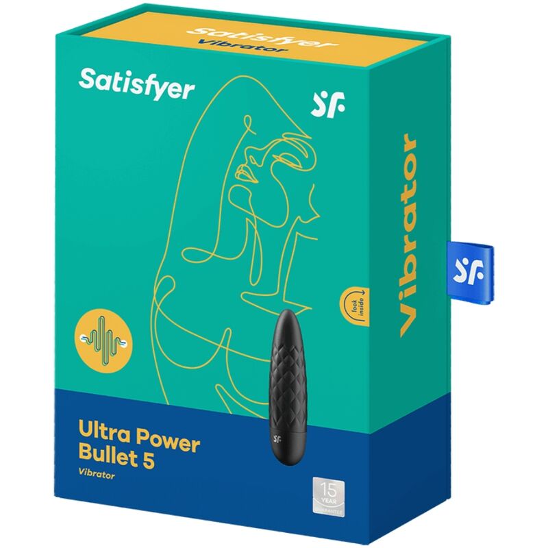 SATISFYER - ULTRA POWER 5 BULLET VIBRANTE NERO