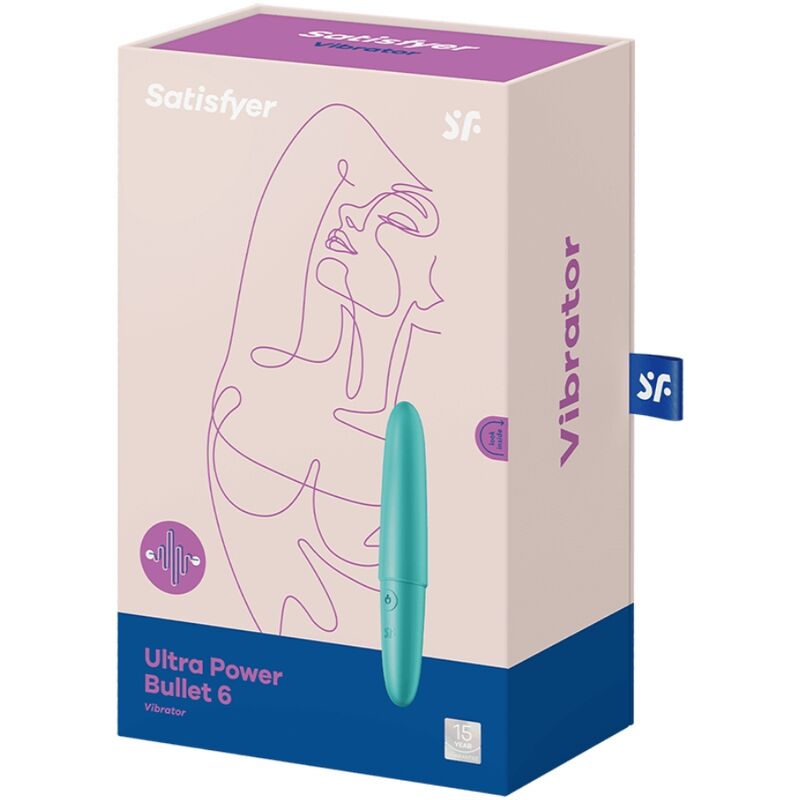 SATISFYER - ULTRA POWER 6 BULLET VIBRANTE TURCHESE