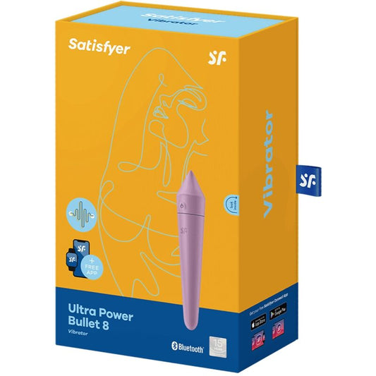 SATISFYER - ULTRA POWER 8 BULLET VIBRATORE CON APP LILLA