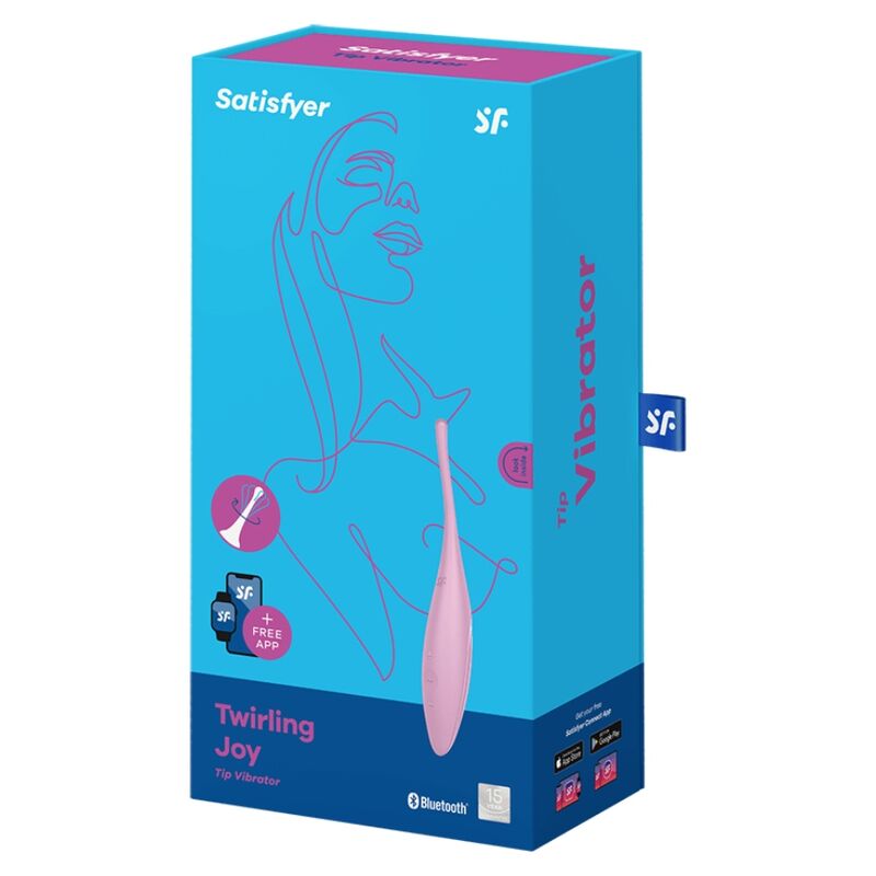 SATISFYER - TWIRLING JOY VIBRATORE CON PUNTA PER CLITORIDE  ROSA