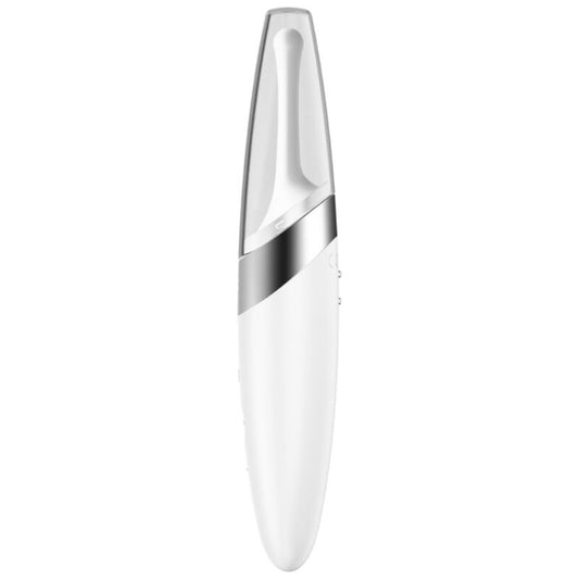 SATISFYER - TWIRLING DELIGHT STIMOLATORE CLITORIDEO CON PUNTA  ROTANTE BIANCO
