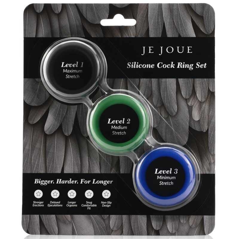 JE JOUE - SET ANELLI PER PENE IN SILICONE