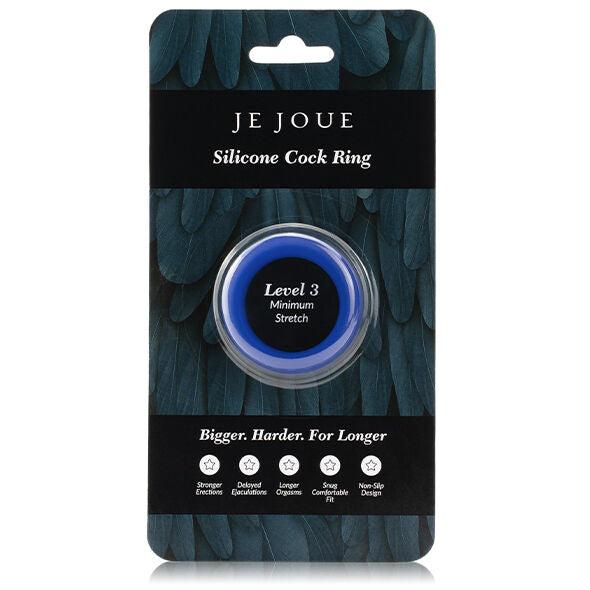 JE JOUE - ANELLO IN SILICONE CON TENSIONE MINIMA COLORE BLU