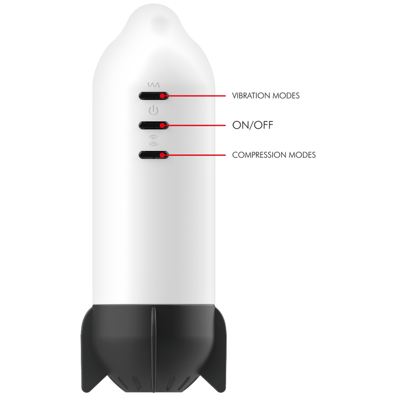 JAMYJOB - ROCKET MASTURBATORE  CON TECNOLOGIA DI COMPRESSIONE MORBIDA E VIBRAZIONE