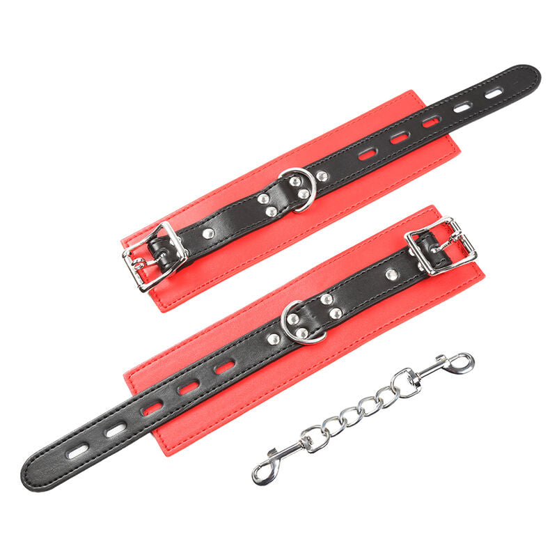 OHMAMA FETISH - MANETTE LOCKING/BUCKLING ROSSE E NERE