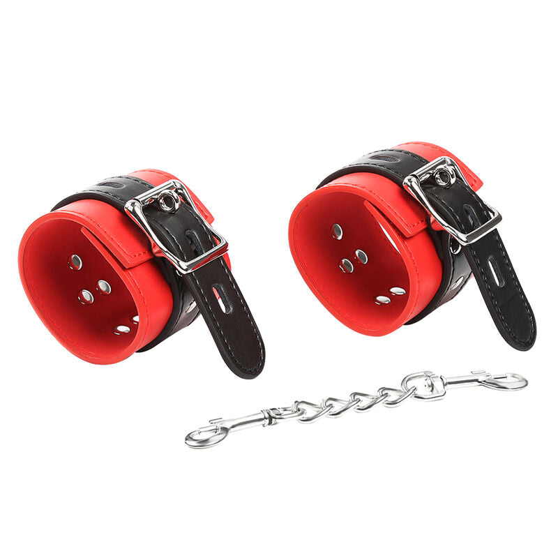 OHMAMA FETISH - MANETTE LOCKING/BUCKLING ROSSE E NERE