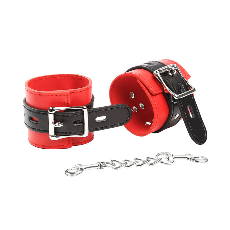 OHMAMA FETISH - MANETTE LOCKING/BUCKLING ROSSE E NERE