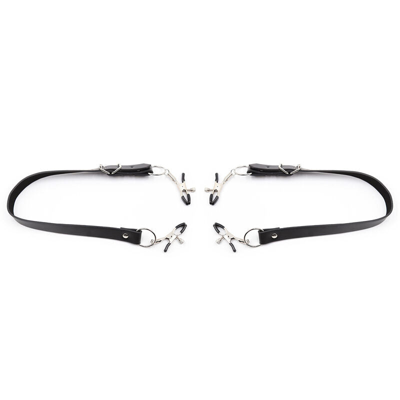 OHMAMA FETISH - MORSETTI PER CLITORIDE CON CINGHIE PER LE GAMBE