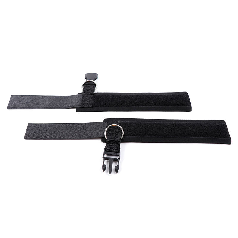 OHMAMA FETISH - CINTURINI PER POLSI CON CHIUSURA A STRAPPO IN NEOPRENE