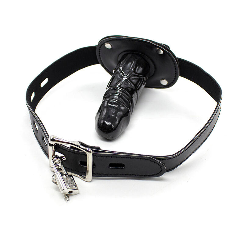 OHMAMA - GAG CON DILDO E CHIUSURA CON LUCCHETTO L