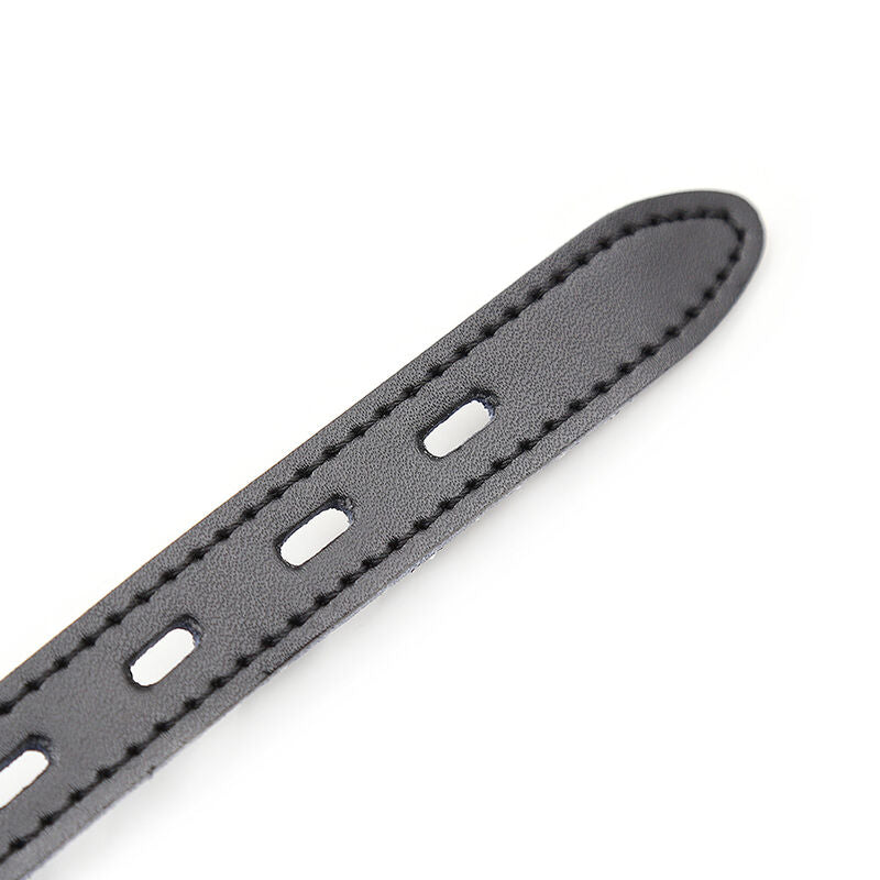 OHMAMA FETISH - BALL GAG IN SILICONE CON CINTURA IN PELLE E LUCCHETTO