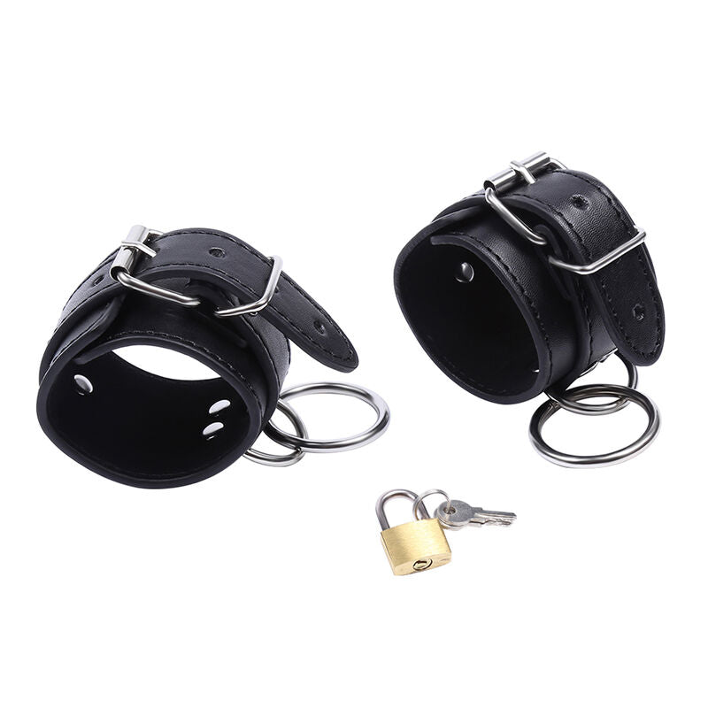 OHMAMA FETISH - CINTURE PER POLSI CON BLOCCAGGIO A O-RING
