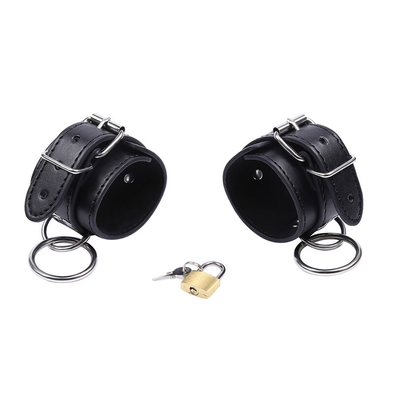 OHMAMA FETISH - CINTURE PER POLSI CON BLOCCAGGIO A O-RING
