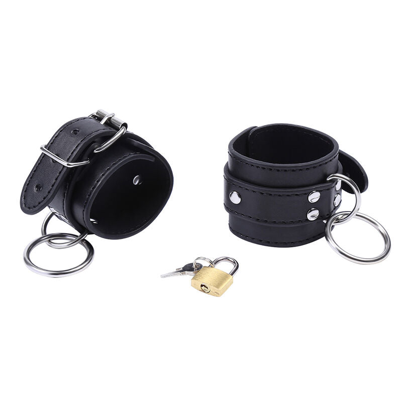 OHMAMA FETISH - CINTURE PER POLSI CON BLOCCAGGIO A O-RING