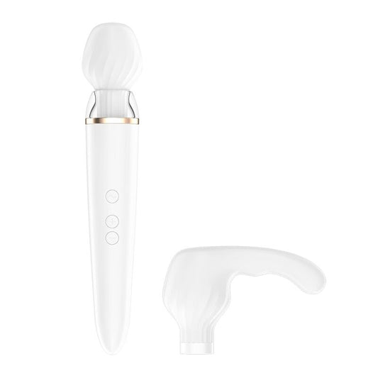 SATISFYER - DOUBLE WAND-ER MASSAGGIATORE DOPPIO CON APP BIANCO