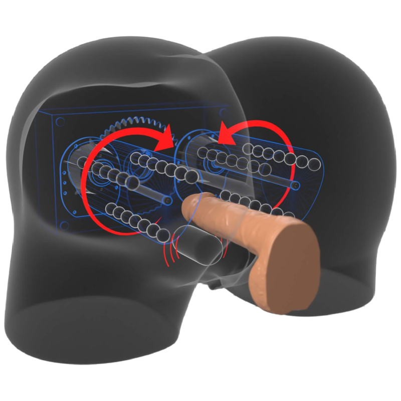PDX ELITE - MILK ME SILLY MEGA MASTURBATORE CULO REALISTICO VIBRANTE E ROTANTE
