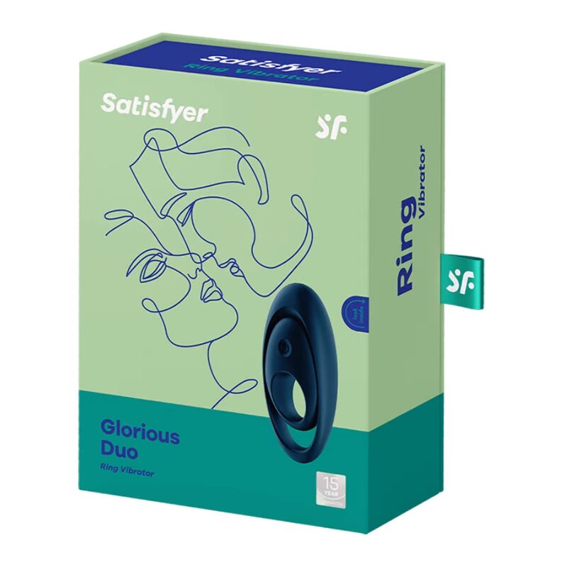 SATISFYER - GLORIOUS DUO ANELLO PENE VIBRANTE  BLU