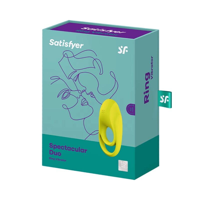 SATISFYER - SPECTACULAR DUO ANELLO PENE VIBRANTE GIALLO