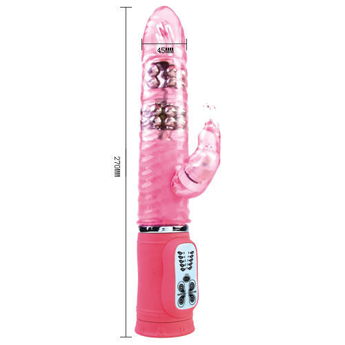 VIBRATORE ROTATORE 10 FUNZIONI CUTE BUNNY 27 CM