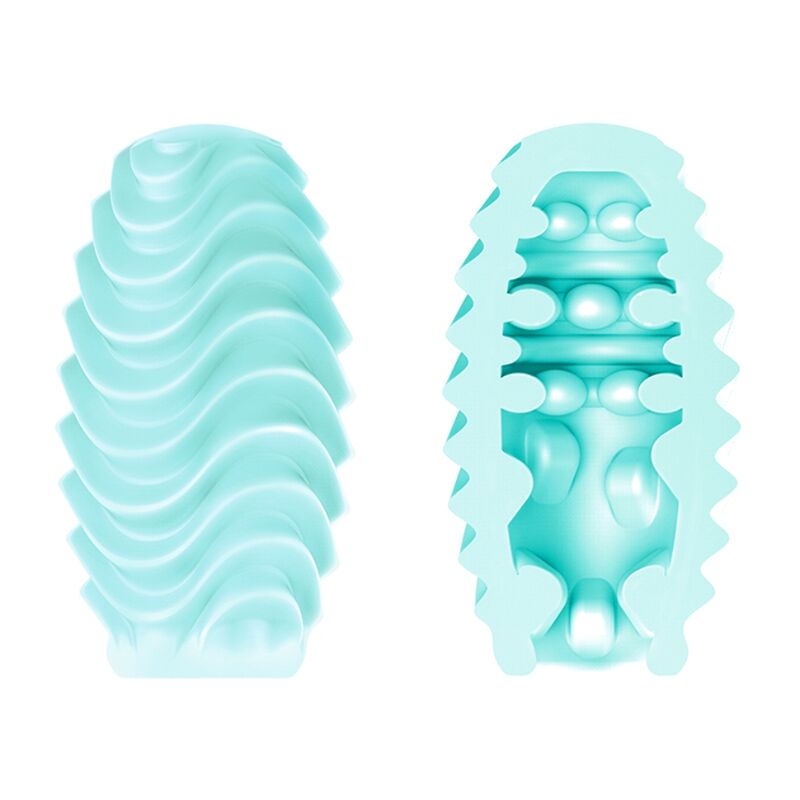PRETTY LOVE - OVETTO MASTURBATORE MASCHILE ATTRACTIVE REVERSIBILE TURCHESE