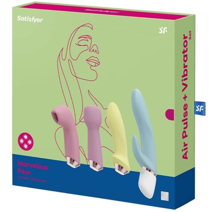 SATISFYER - MARVELOUS FOUR SET DI 4 VIBRATORI AIR PULSE
